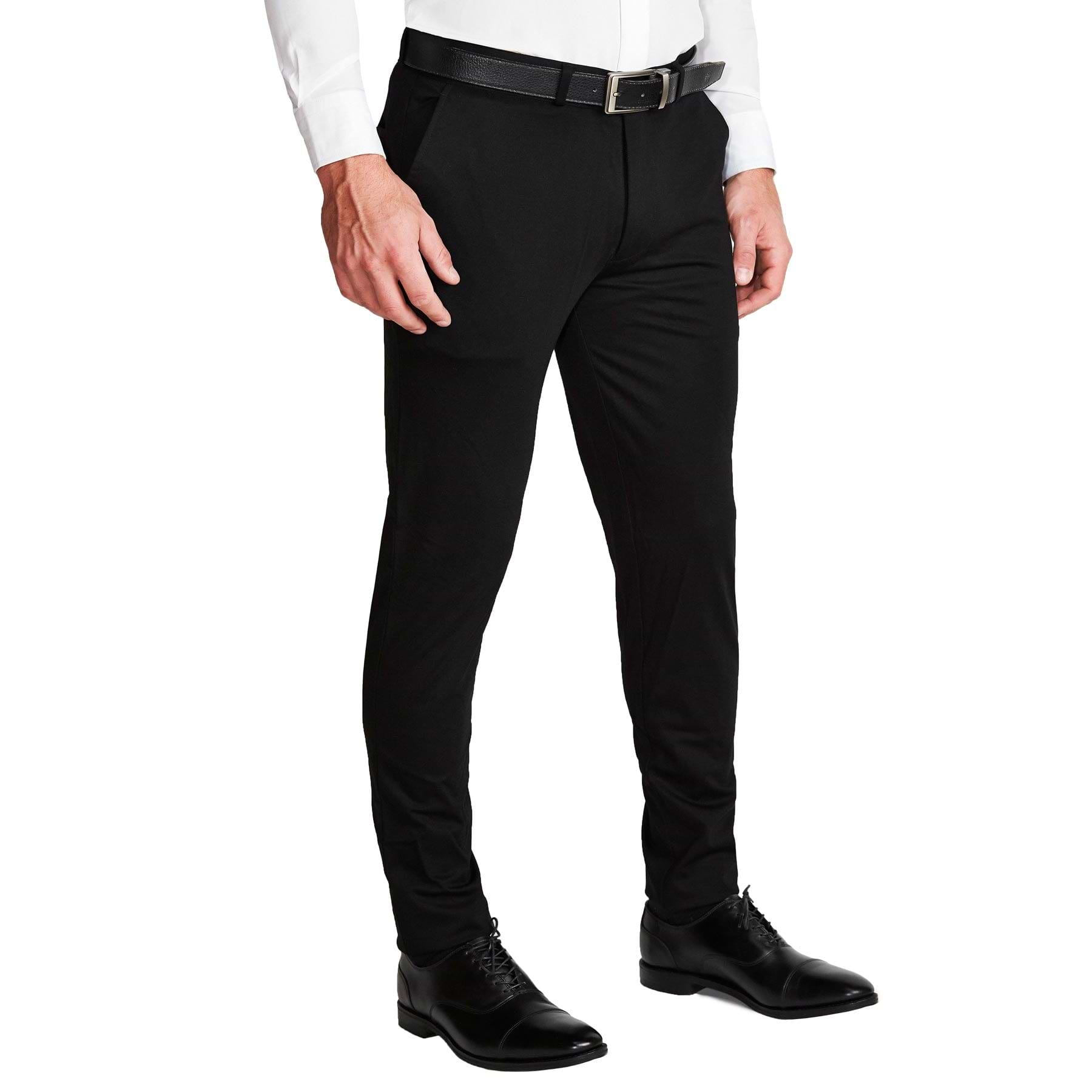 Men's Business Casual Pants Straight Leg Slim Stretch - Temu